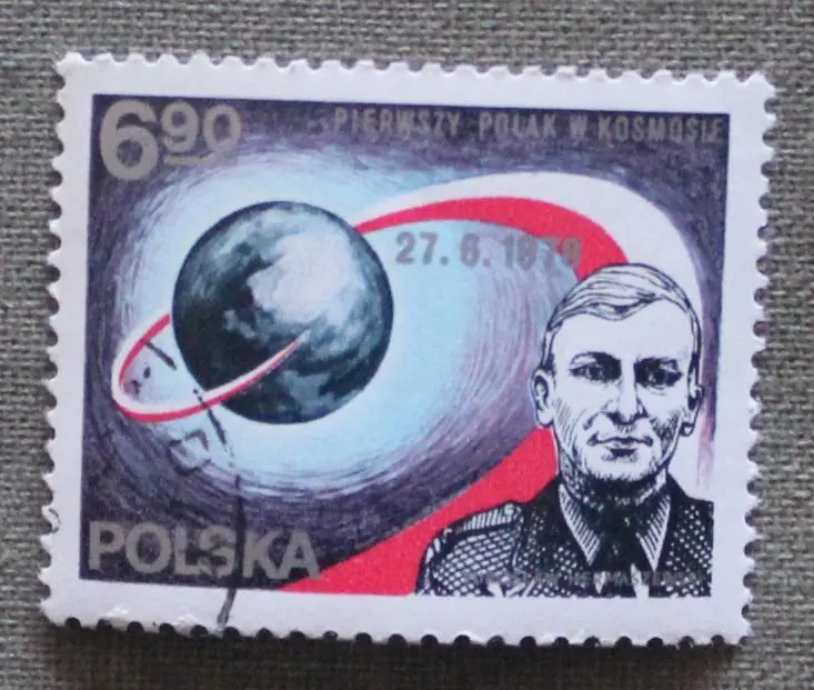 Первый поляк в космосе М.Гермашевский. Почта Польши 1978