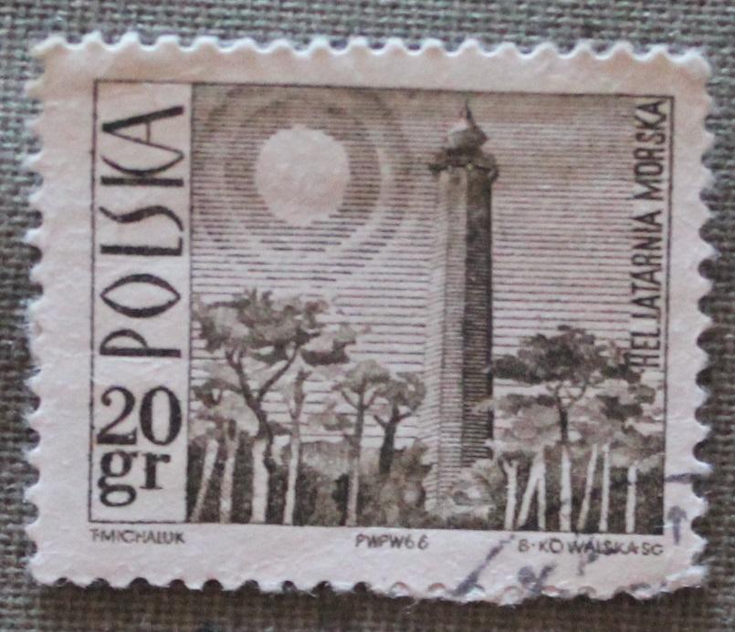 Морской маяк. Почта Польши 1966