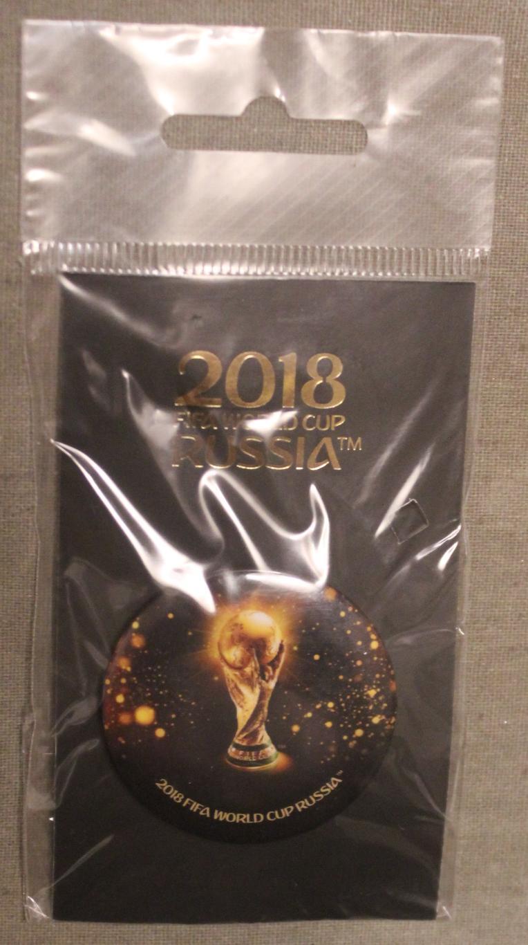 Кубок мира по футболу. Чемпионат мира 2018 FIFA (Россия) закатной черный