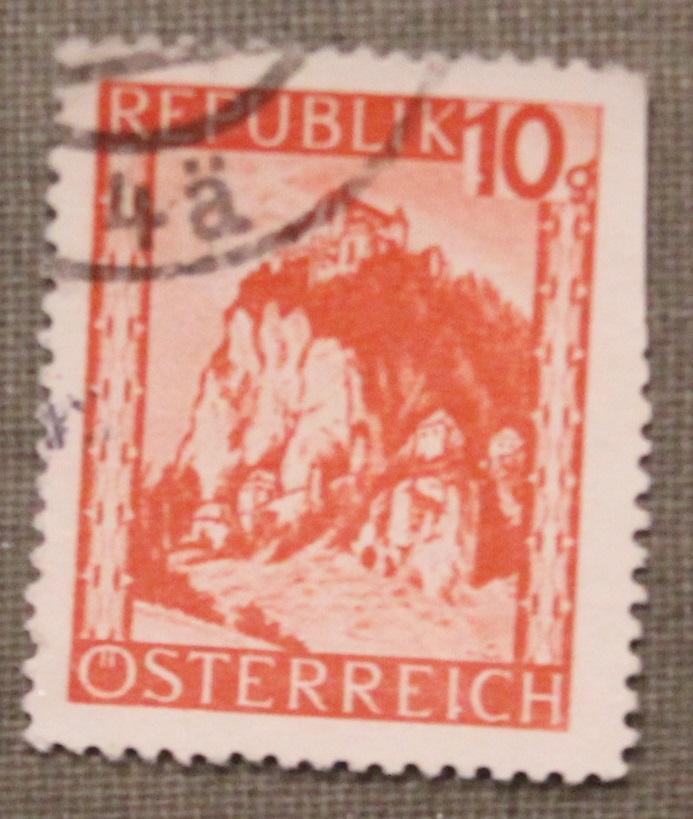 Ландшафт вид 2. Стандартный выпуск. Почта Австрии 1947