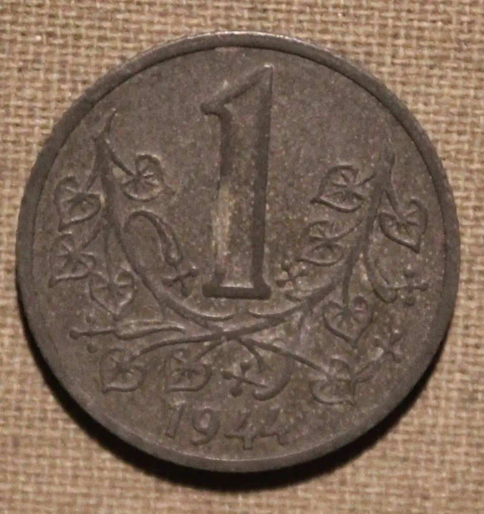 1 крона Богемия и Моравия 1944 лот 2