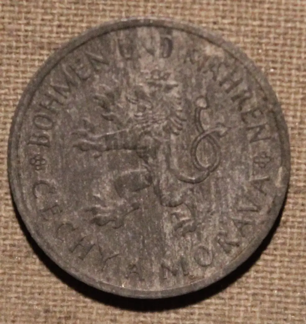 1 крона Богемия и Моравия 1944 лот 2 1