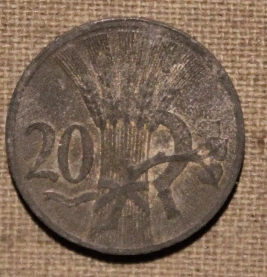 20 геллеров Богемия и Моравия 1941
