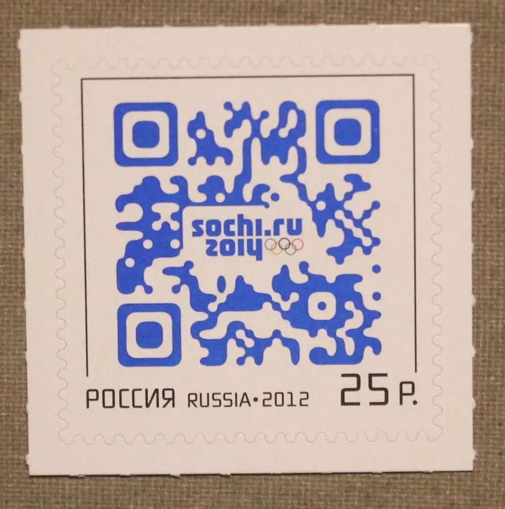 XXII Зимние Олимпийские игры 2014 года в Сочи и QR-код Почта России 2012