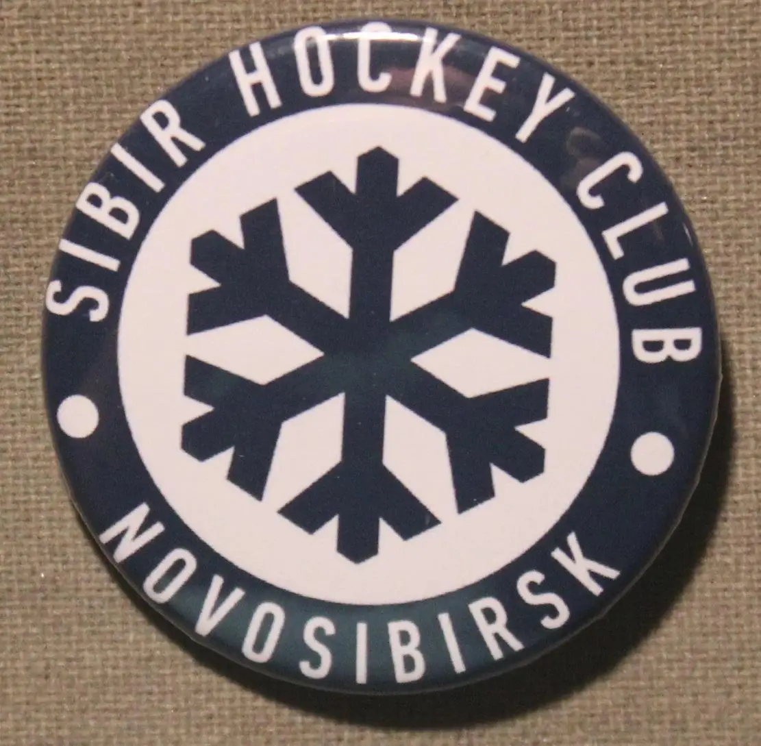 Значок ХК Сибирь Новосибирск, снежинка