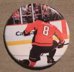 Значок гол Александра Овечкина (Вашингтон Кэпиталз, НХЛ) в красной форме