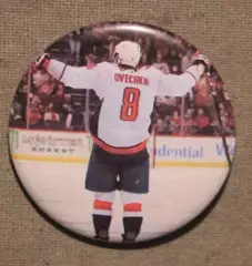 Значок гол Александра Овечкина (Вашингтон Кэпиталз, НХЛ) в белой форме