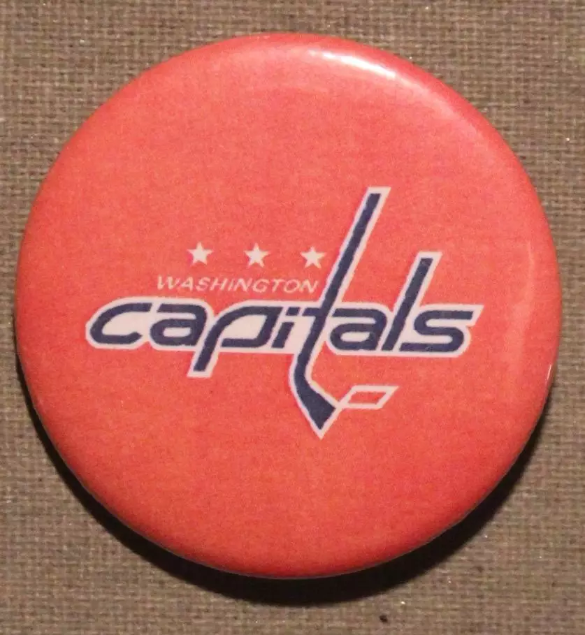 Значок Вашингтон Кэпиталз (НХЛ), эмблема на оранжевом фоне