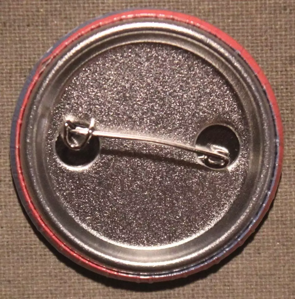 Значок Нью-Йорк Рейнджерс, эмблема на белом фоне, название по окружности 1