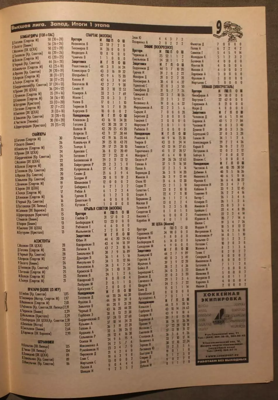 Еженедельник Хоккей Москвы № 22 февраль 2001 3