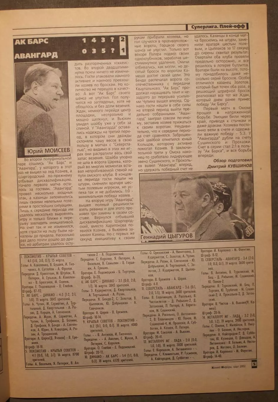 Хоккей-информ № 12 март 2002 1