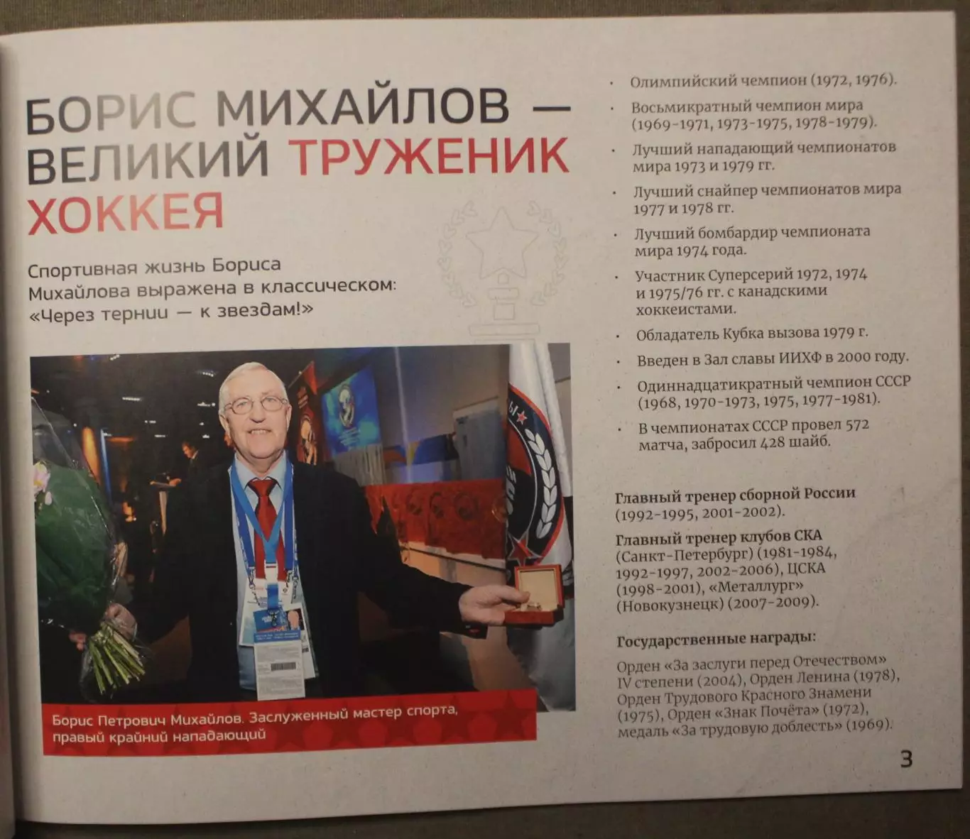 Всеволод Кукушкин Великий труженик хоккея К 80-летию Бориса Михайлова 2