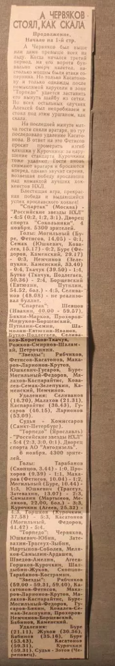 А Червяков стоял как стена, Золотое кольцо, Ярославль, 8 ноября 1994 1