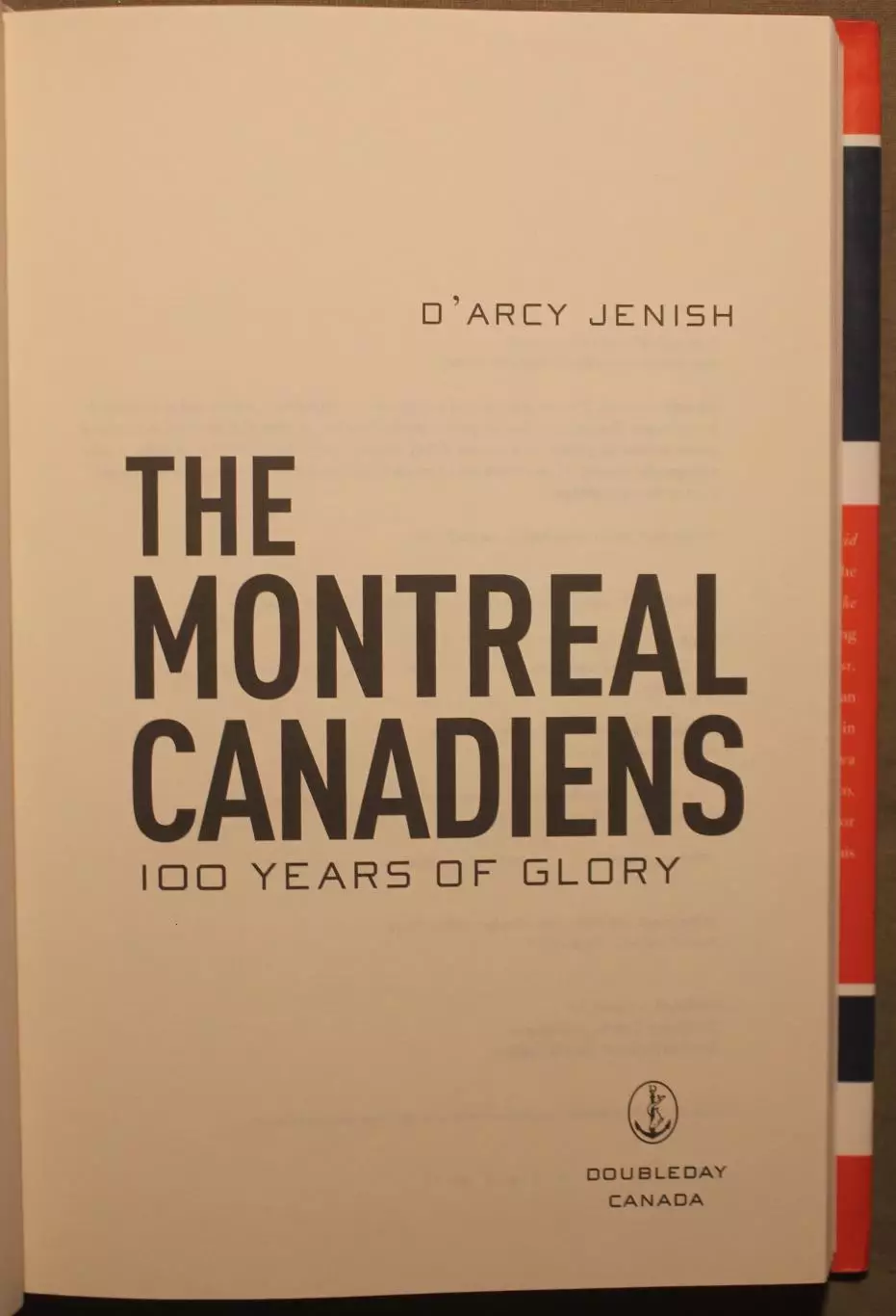 Д'Арси Джениш 100 лет славы Монреаль Канадиенс (англ.) 3