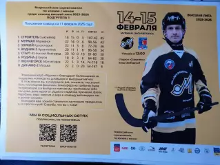 Мурман (Мурманск) - Мончегорск. 14-15.02.2026. Хоккей с мячом. Высшая лига