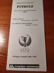 Металлург Лиепая Латвия - Кеблавик Исландия 13.08.1998. Кубок Кубков