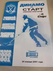 Динамо Москва - Старт Нижний Новгород. 24.01.2001 Хоккей с мячом