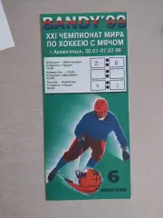 Чемпионат мира. Хоккей с мячом. 6.02.1999. Швеция - Финляндия, Россия - Норвегия