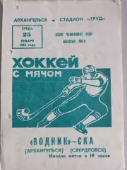 Водник Архангельск - СКА Свердловск. 25.01.1984 Хоккей с мячом