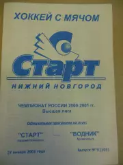 Старт Нижний Новгород - Водник Архангельск 27.01.2001 Хоккей с мячом