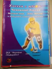 СКА-Нефтяник Хабаровск - Саяны Абакан 20.12.2000 Хоккей с мячом