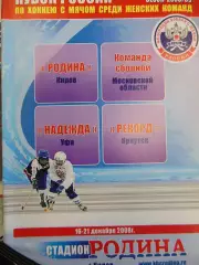 Кубок России среди женских команд. Киров, 16-21.12.2008. Хоккей с мячом