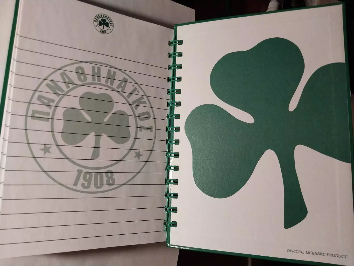 Блокнот ФК Панатинаикос, Греция 2