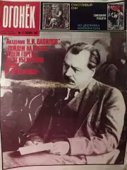 Журнал Огонёк №47 ноябрь 1987