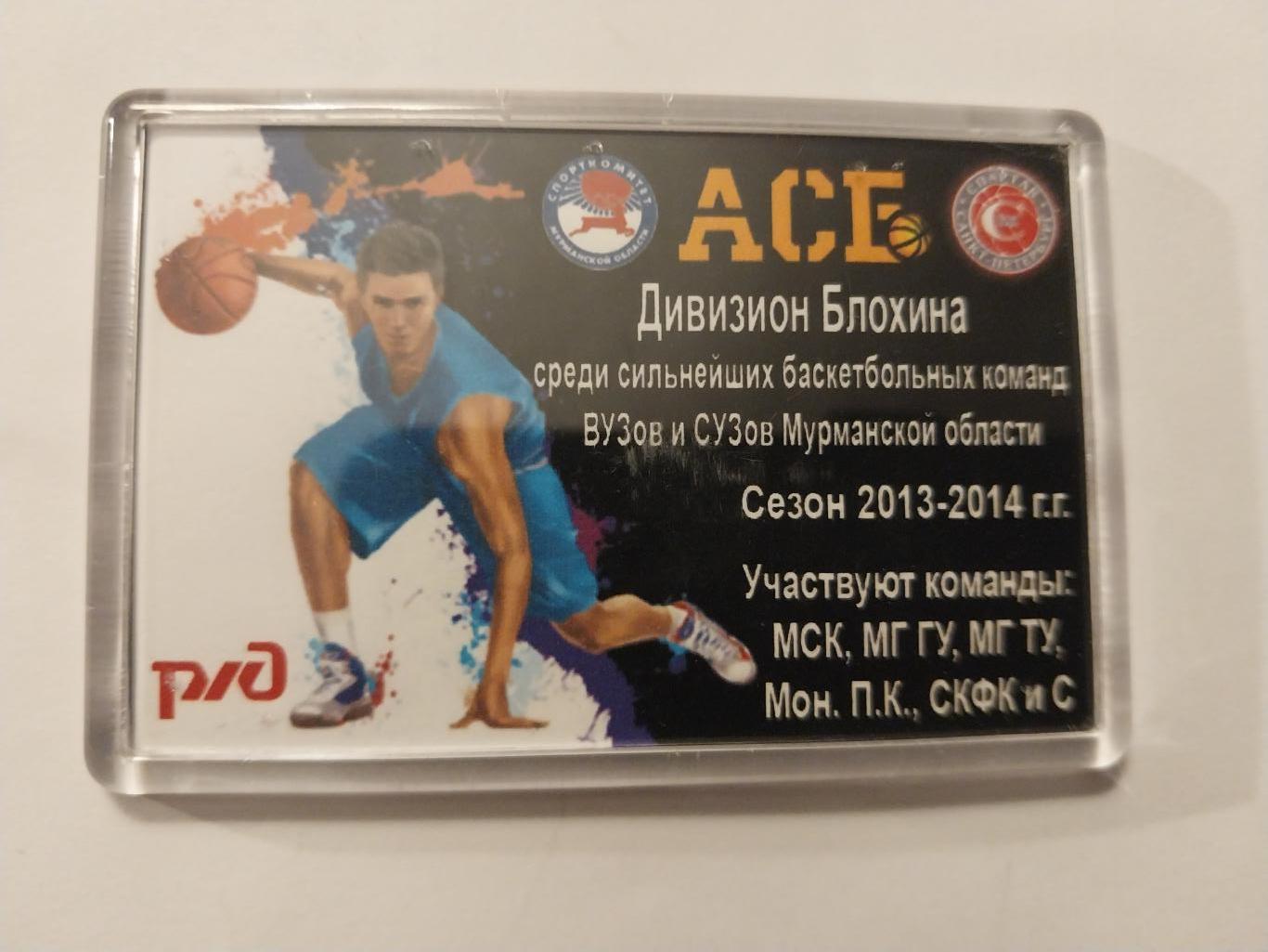 Баскетбол АСБ. Дивизион Блохина, 2013-14, Мурманская область, магнит