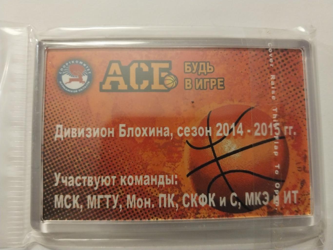 Баскетбол АСБ. Дивизион Блохина, 2014-15, Мурманская область, магнит