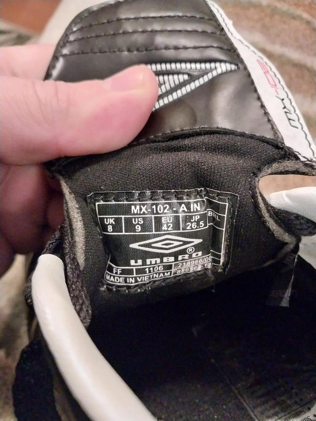 Обувь для зала UMBRO MX-102-A-IN 1