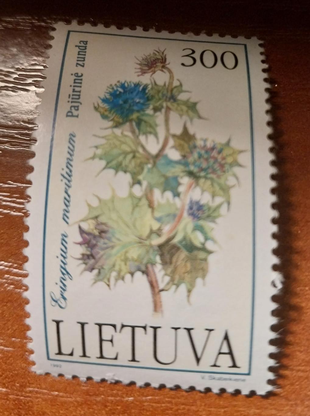 Марка Литвы 1992 год