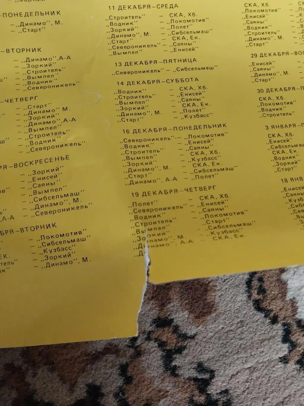 ХК Сибсельмаш, Новосибирск. Сезон 1992-1993. Хоккей с мячом 1