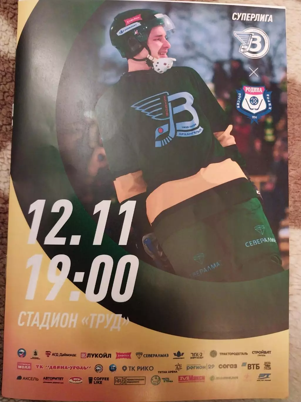 Водник (Архангельск) - Родина (Киров). Хоккей с мячом. 12.11.2025