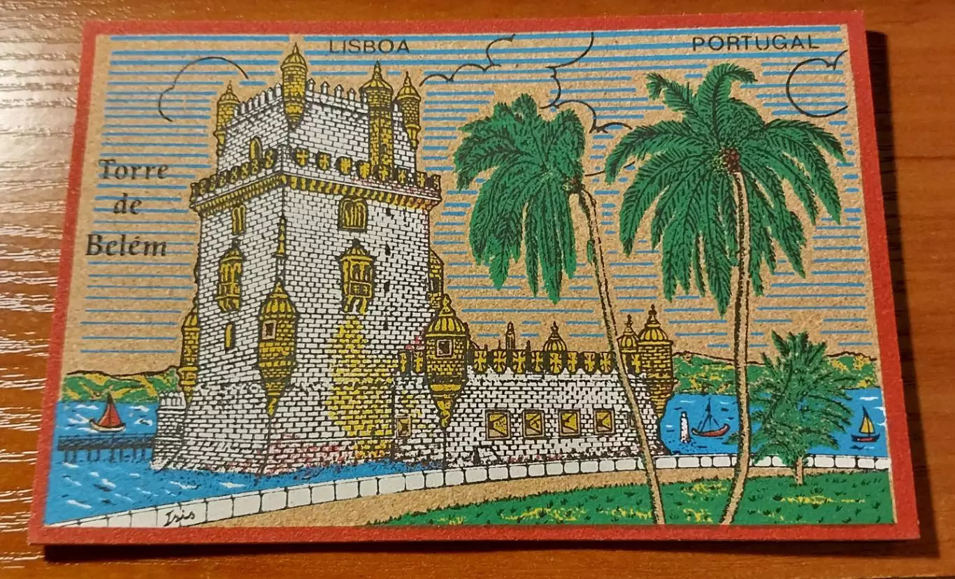 Почтовая открытка из натуральной пробки Португалия