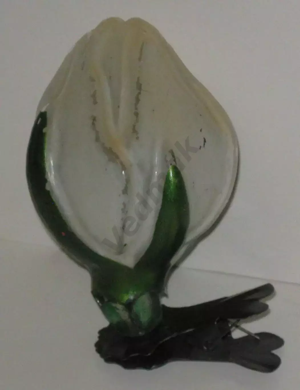 Винтажная ёлочная игрушка ЦВЕТОК ЛИЛИЯ ( СТЕКЛО ) 1