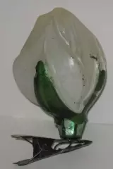 Винтажная ёлочная игрушка ЦВЕТОК ЛИЛИЯ ( СТЕКЛО )