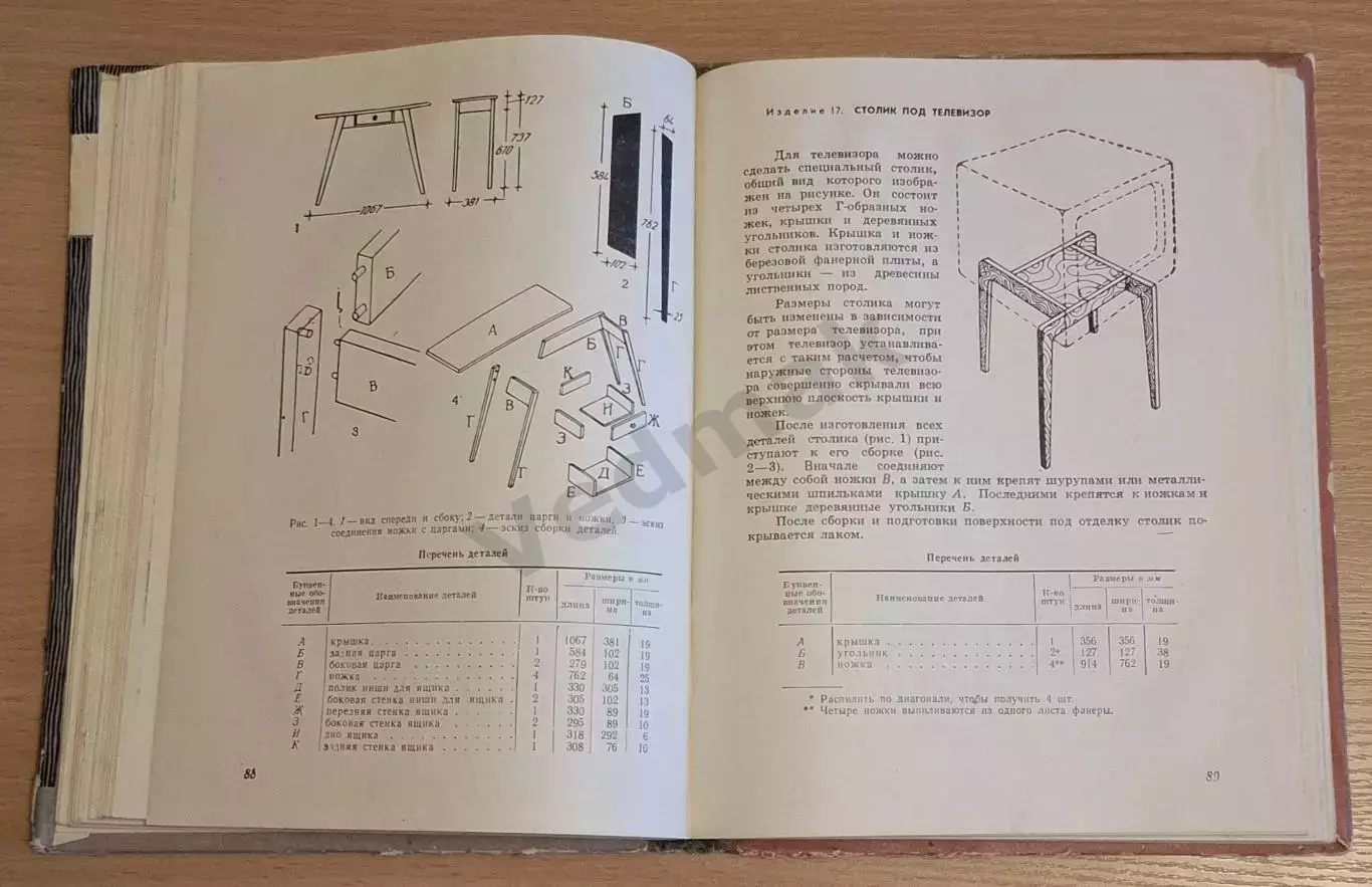 Сделай сам простую красивую мебель 1961 г 2