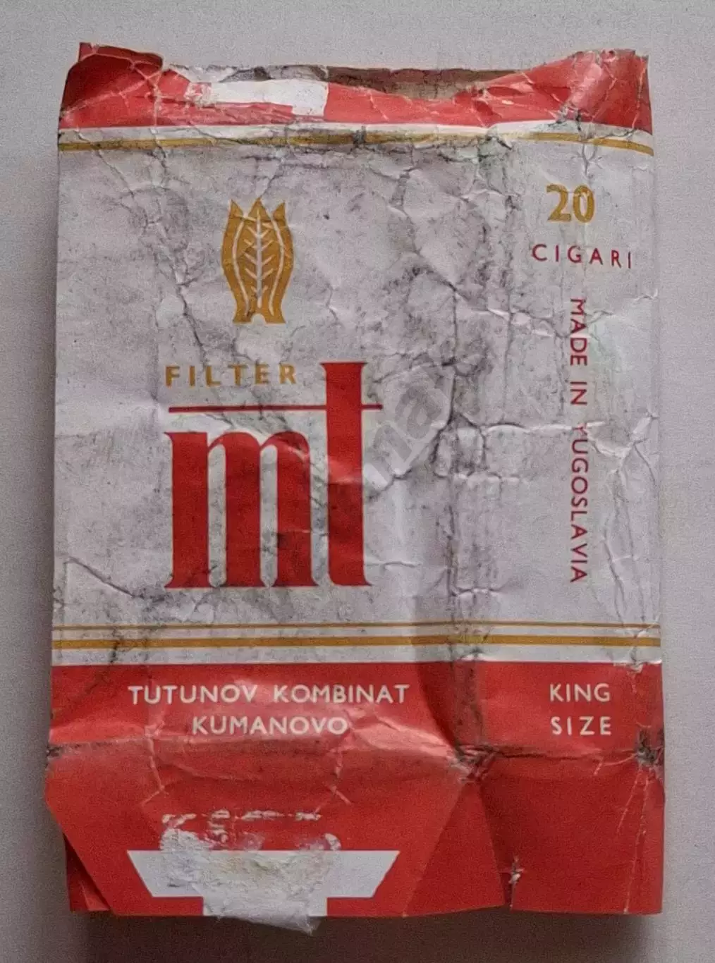 Пачка из под Югославских сигарет MT 90-е редкость