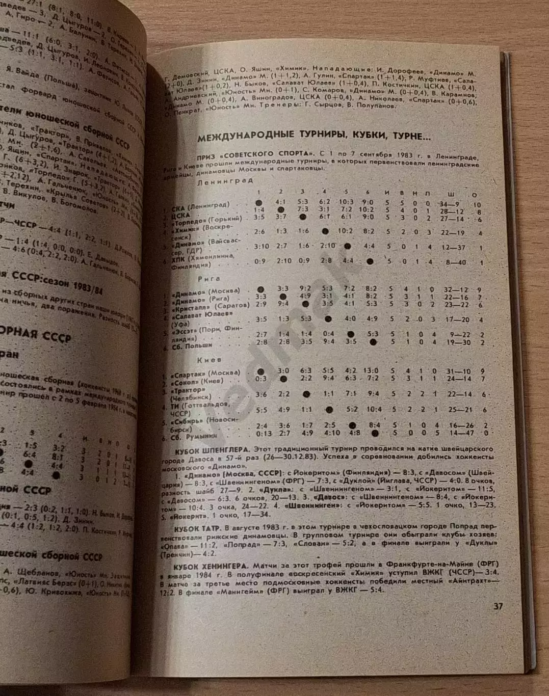 Справочник-календарь ХОККЕЙ 1984-1985 1