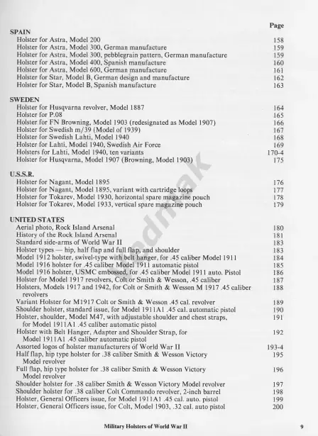 Военные кобуры WW II на английском языке в формате PDF 4