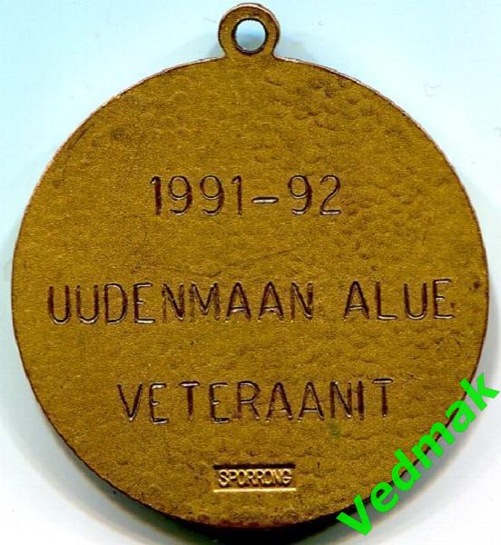 Хоккей медаль чемпионата региона ветеранов SUOMI 1