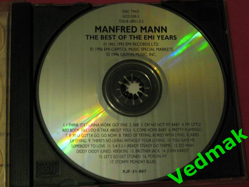2 CD MANFRED MANN THE BEST OF THE EMI YEARS 5