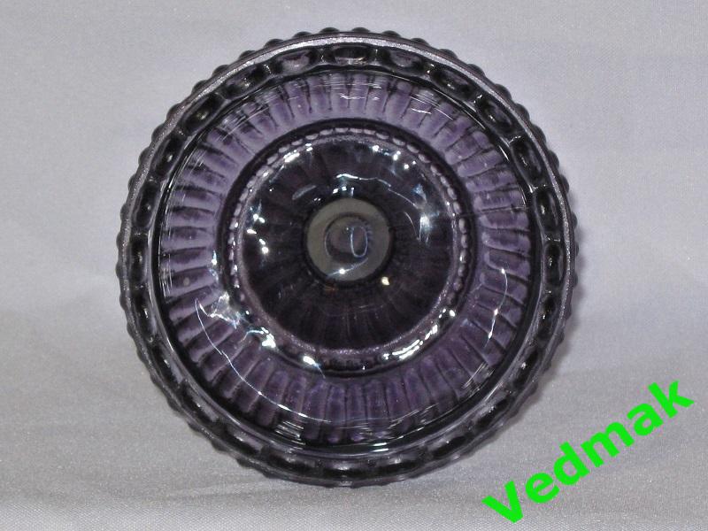 Креманка толстое фиолетовое стекло 1950 - 60 е гг.. 2