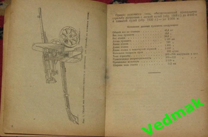 Станковый пулемет системы Горюнова обр. 1943 г. руководство службы 2
