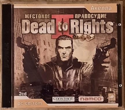 2 CD Акелла жестокое правосудие Dead to Rights pc cd-rom 2005 г.