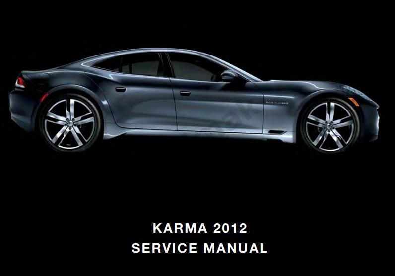 Мануал Fisker KARMA 2012 SERVICE MANUAL на английском PDF