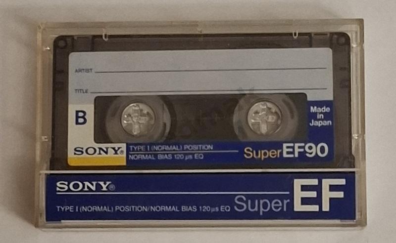 КАССЕТА SONY SUPER EF 90 1