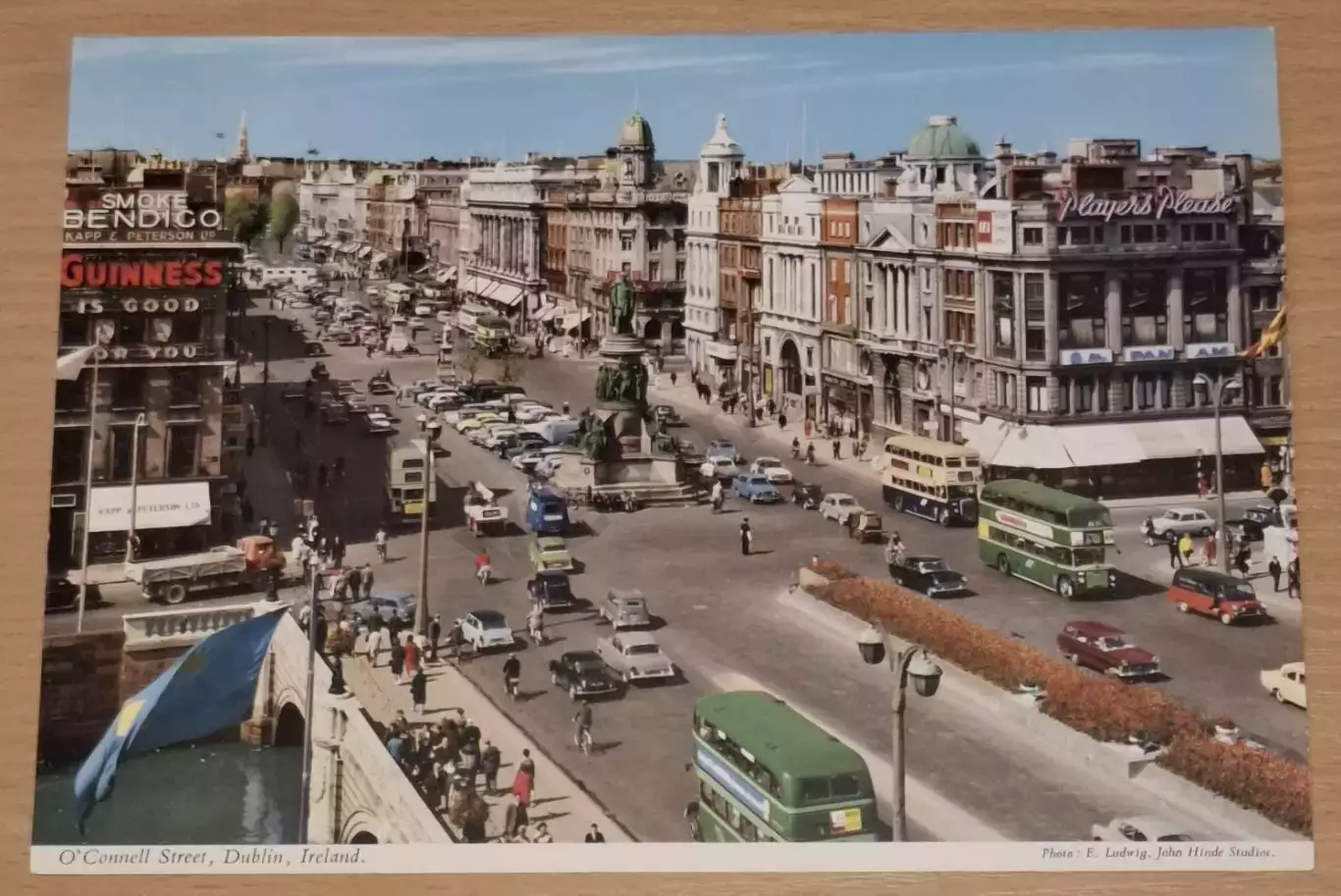 Дублин Ирландия Dublin Ireland postcard большой размер