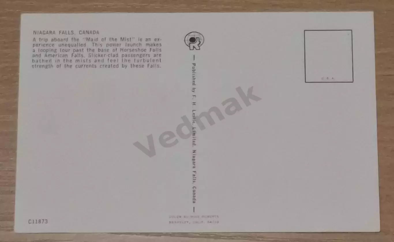 Ниагарский водопад Канада postcard 1